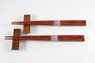 欅 箸置き 竹型