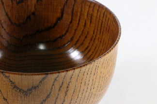 日本銘木の楢の汁椀