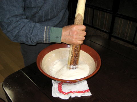 トロロと山椒すりこぎ