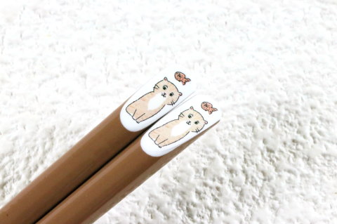 箸 ハルペイ猫 トラ の絵柄